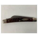 CASE XX 2 BLADE FOLDING POCKET KNIFE WITH RED