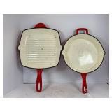 LINCOLN OUTFITTERS CAST IRON RED ENAMELWARE