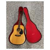 HOHNER MODEL HW-400 ACOUSTIC GUITAR WITH CASE