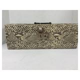 SNAKE SKIN 8 TRACK CASE HOLDER WITH 24 CASSETTES -