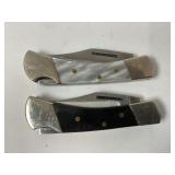 LOT OF 2 SINGLE BLADE FOLDING POCKET KNIVES