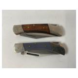 LOT OF 2 SINGLE BLADE FOLDING POCKET KNIVES