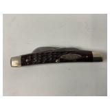 CASE XX RED JIGGED 8 DOT BONE HANDLED 3 BLADE