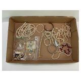LARGE LOF OF ESTATE COSTUME JEWELRY