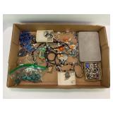 LARGE LOF OF ESTATE COSTUME JEWELRY