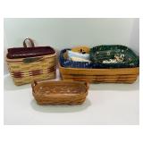 LONGABERGER & AMERICAN TRADITIONS BASKETS WITH