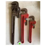 10" & 14" FULLER PIPE WRENCHES & 18" PIPE WRENCH