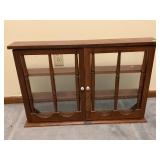 2 DOOR GLASS FRONT NICK NACK CABINET - 30" X 4