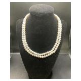 10KT IWI CLASP 17" PEARL NECKLACE