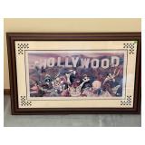 LOONEY TOONS "TOONS GO TO HOLLYWOOD" LITHOGRAPH