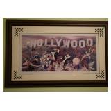 LOONEY TOONS "TOONS GO TO HOLLYWOOD" LITHOGRAPH