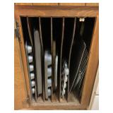 CONTENTS OF DRAWER AND CABINET IN KITCHEN -