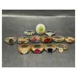 LOT OF ESTATE COSTUME JEWELRY RINGS