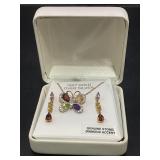SV 18KT GOLD OVER SILVER 18" BUTTERFLY NECKLACE