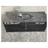 KENNEDY FOLD UP METAL TOOL BOX WITH CONTENTS