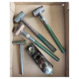 LOT OF 4 BRASS HAMMERS