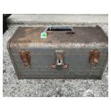 CRAFTSMAN METAL TWO TIER TOOLBOX WITH CONTENTS