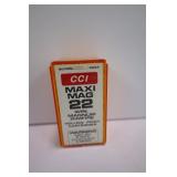 CCI MAXI-MAG 22 WMR HOLLOW POINT AMMO - LOT OF 50
