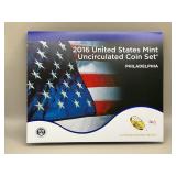 2016 PHILADELPHIA US MINT UNCIRCULATED COIN SET