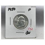 1950 WASHINGTON QUARTER