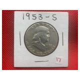 1953-S FRANKLIN HALF DOLLAR