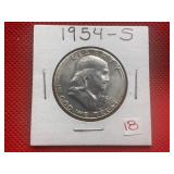 1954-S FRANKLIN HALF DOLLAR
