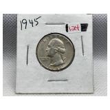 1945 WASHINGTON QUARTER