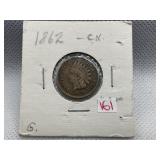 1862 INDIAN HEAD CENT
