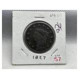 1827 LARGE CENT