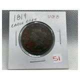1819 LARGE CENT - LARGE DATE