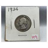 1934 WASHINGTON QUARTER