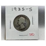 1935-S WASHINGTON QUARTER