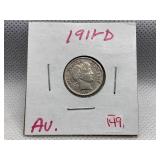 1911-D BARBER DIME