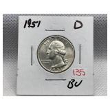 1951-D WASHINGTON QUARTER