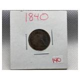 1840 LIBERTY SEATED DIME