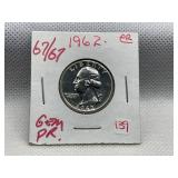 1962 WASHINGTON QUARTER