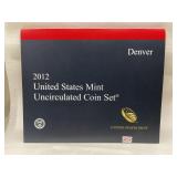2012 DENVER US MINT UNCIRCULATED COIN SET