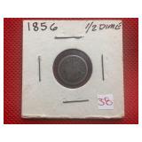 1856 LIBERTY SEATED HALF DIME