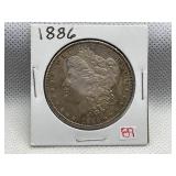 1886 MORGAN SILVER DOLLAR