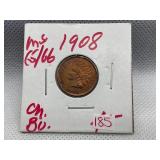 1908 INDIAN HEAD CENT