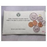 1989 UNITED STATES MINT UNCIRCULATED COIN SET WITH
