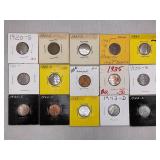 LOT OF 15 LINCOLN CENTS