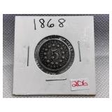 1868 SHIELD NICKEL