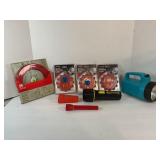 ALIED WARNING LIGHTS, GB FISH TAPE AND FLASHLIGHTS