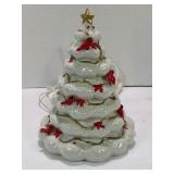 CERAMIC LIGHT UP CHRISTMAS CARDINAL TREE IN