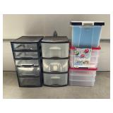 ASSORTED STORAGE CONTAINERS