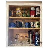CONTENTS OF CABINET IN KITCHEN - KITCHENAID MIXING