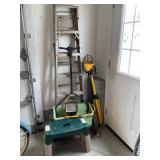 6' ALUMINUM STEP LADDER, GARDEN STOOL, SEED