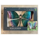 BUTTERFLY WIND SPINNER - NEW IN BOX