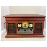 QUINCY VICTROLA 6-IN-1 MUSIC CENTER - TURNTABLE,